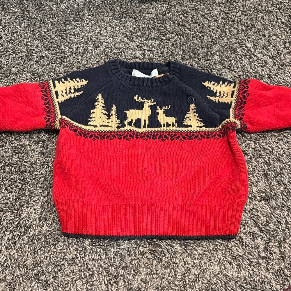 Jamie and Jack holiday/winter baby sweater